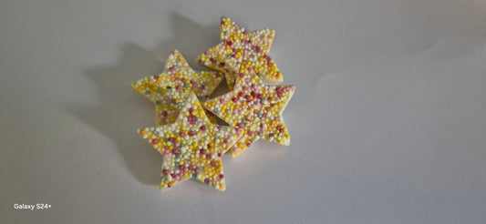 white chocolates snowie stars per 100g
