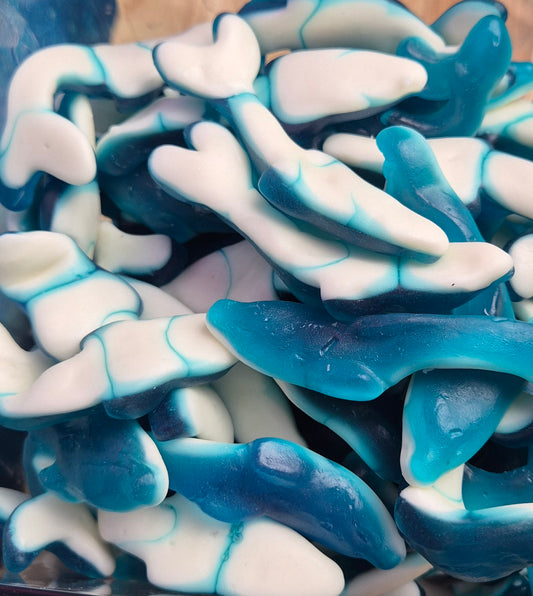 Large gummy dolphins per 100g