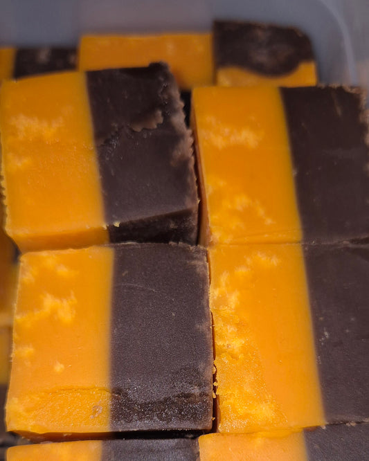 Fudge chocolate and orange 200g