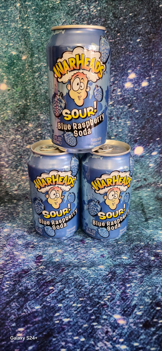 War heads  sour blue raspberry