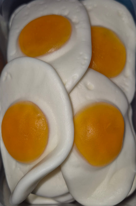 Giant fried eggs