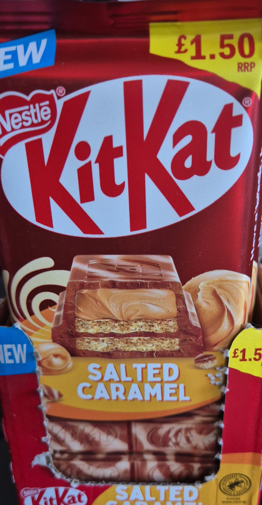 Salted caramel kitkats 99g bar