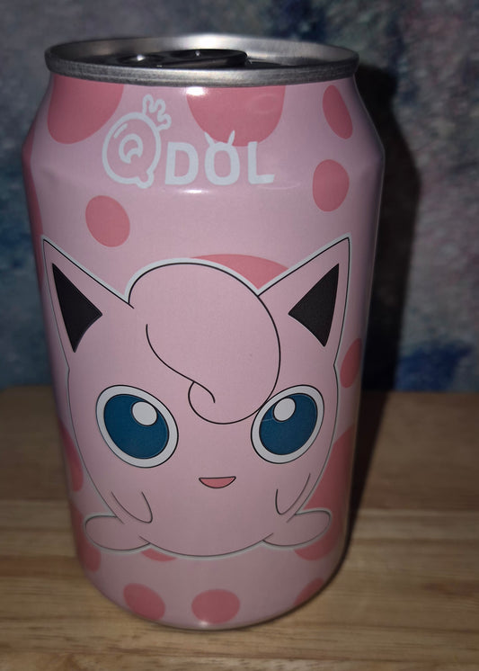 Jiggly puff peach flavoured drink