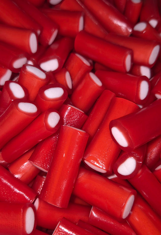 Mini strawberry tubes 100g