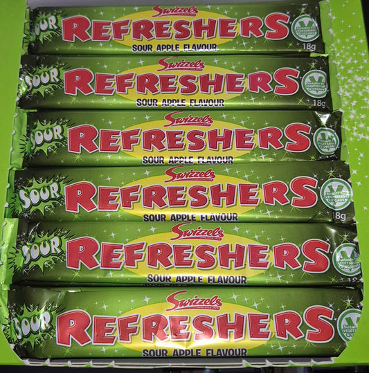 Sour apple refreshers chew