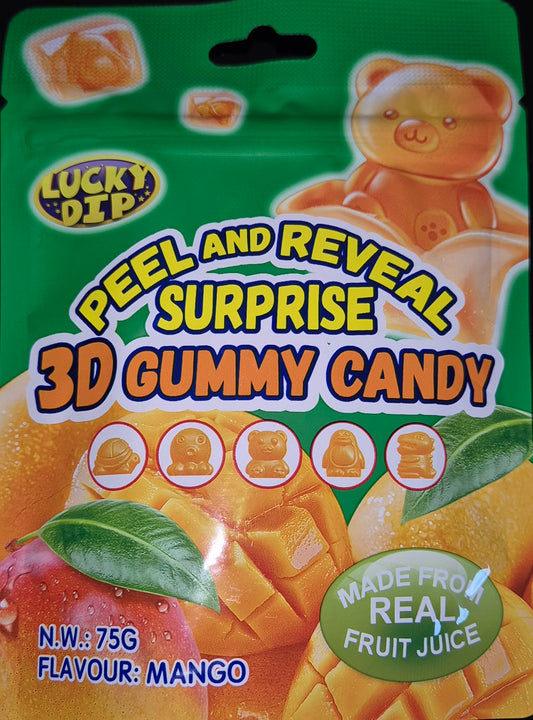 3D gummies 75g mango