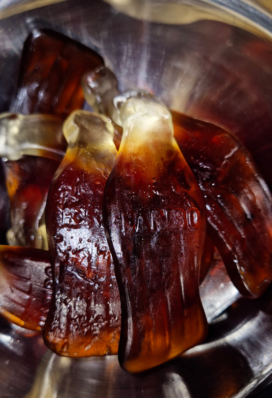 Giant cola bottles