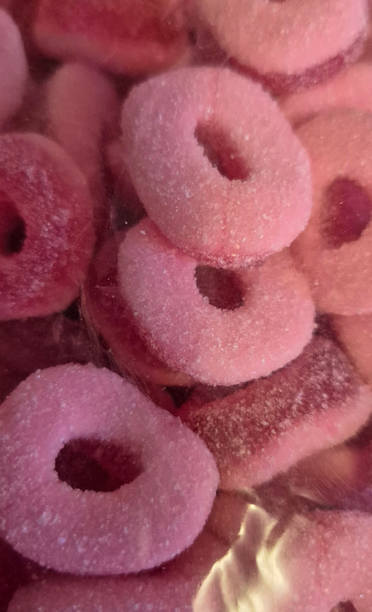 Strawberry rings 100g