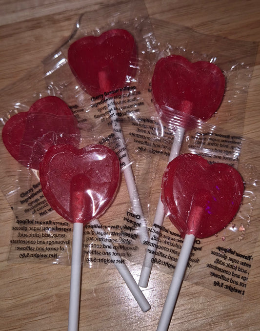 Cherry lollies x5