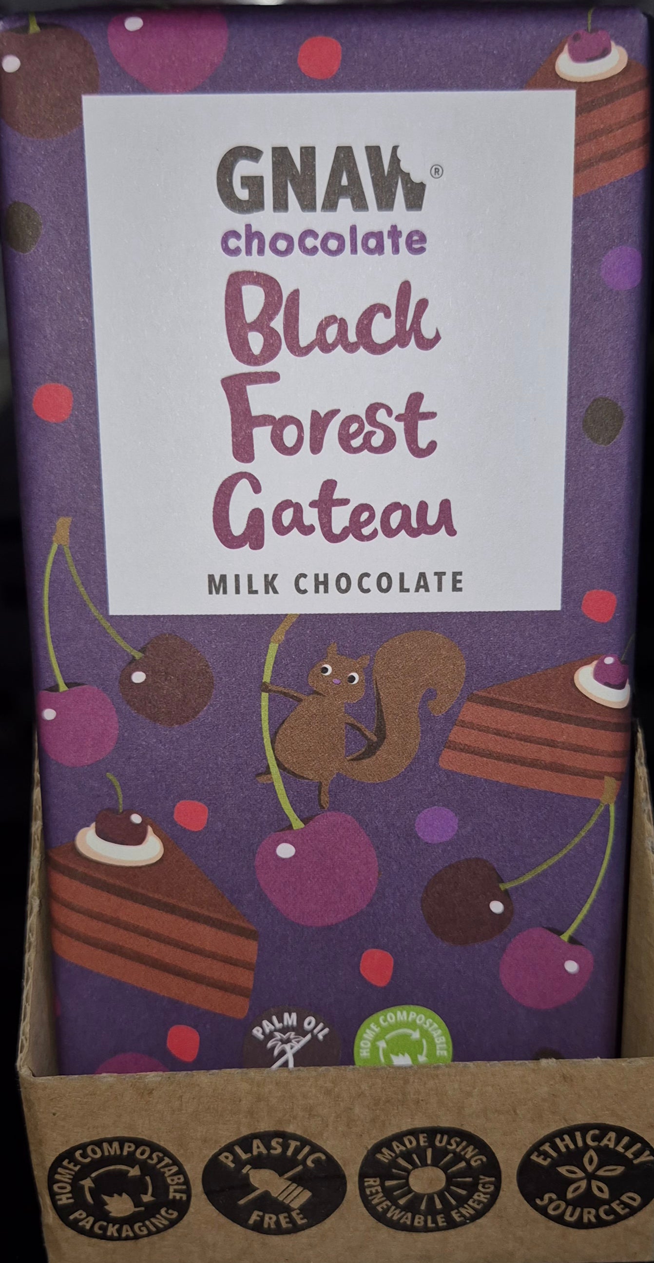 Black forest gateau chocolate bar 100g