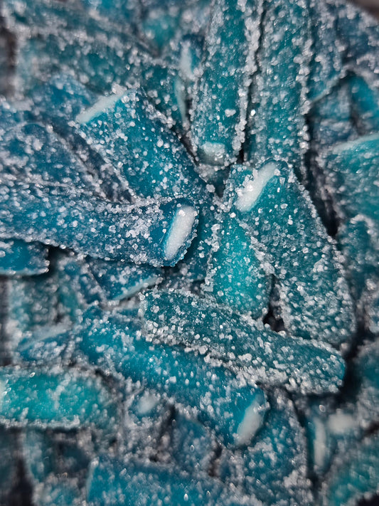 Fizzy blue raspberry pencils