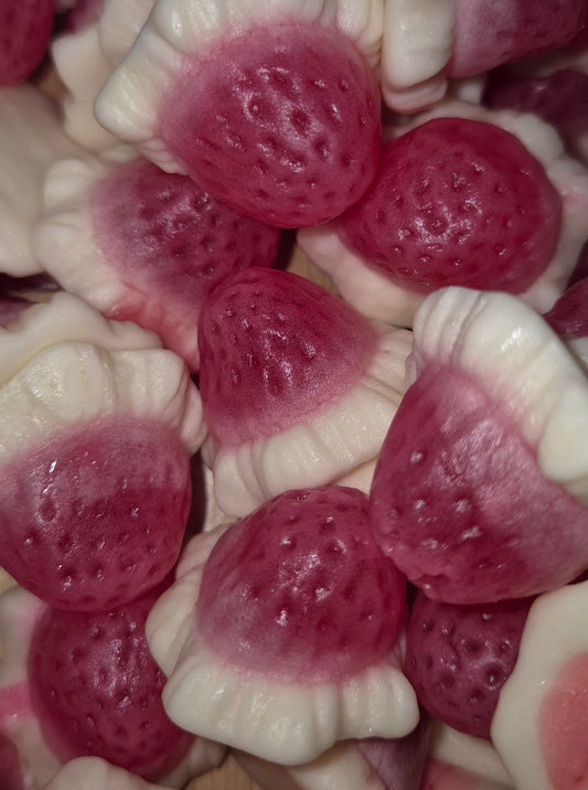 Strawberries and cream jelly filled 100g